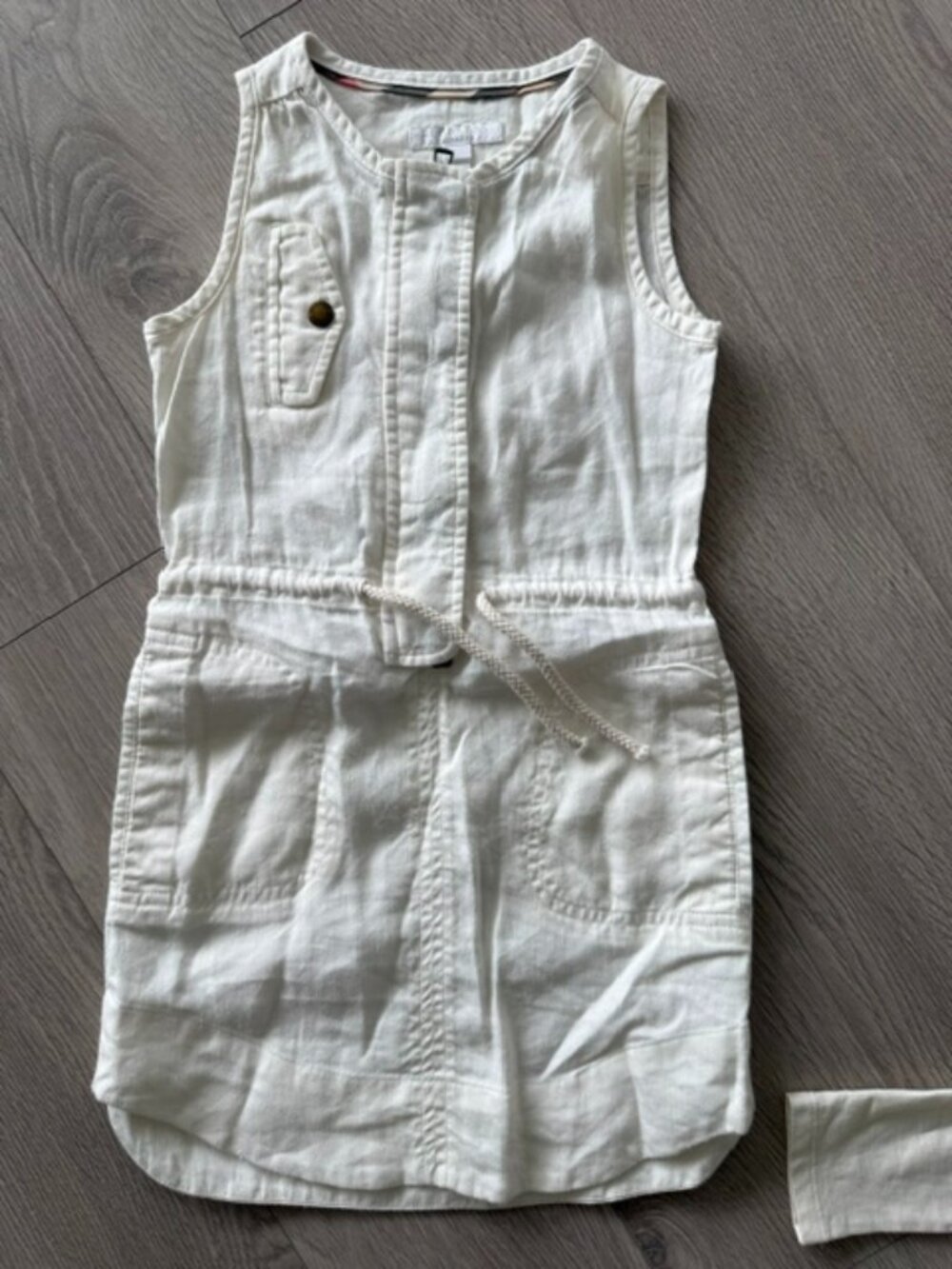 Girls Linen Burberry Dress AUTHENTIC Size 6yrs